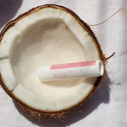 Coconut + Rose Lip Balm